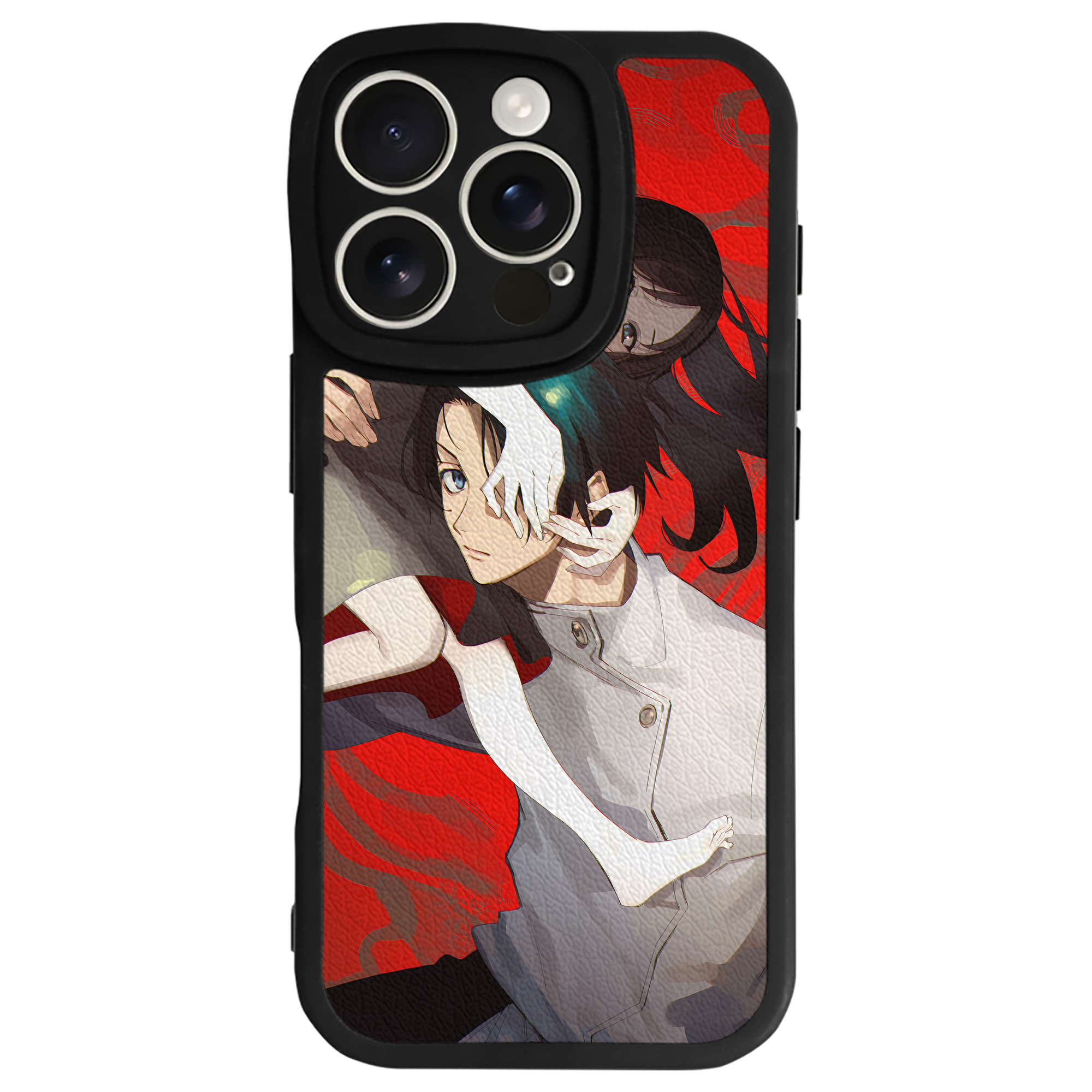（画像用） 呪術廻戦 Jujutsu Kaisen 【iPhone 16シリーズ対応】シリコンスマホケース（レザー調） 材質：シリコン